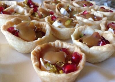 Brie-and-Grape-Tartlets-with-Pomegranate